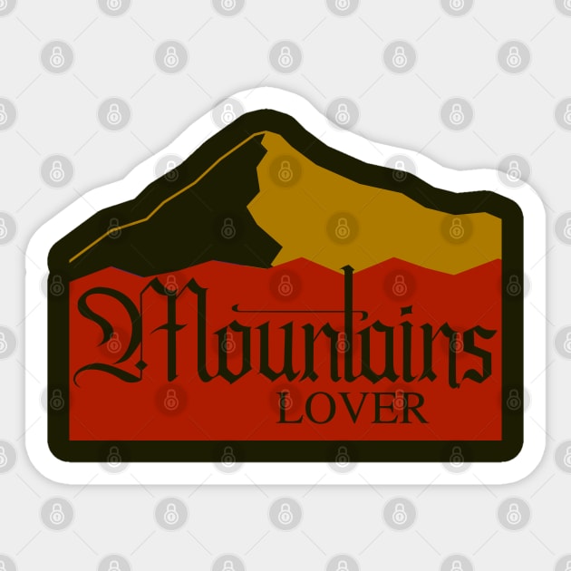 Mountains Lover Sticker by Javisolarte